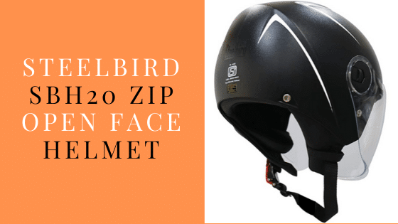 Steelbird SBH20 ZIP Open Face Helmet